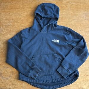 North face teen girls, navy blue hoodie size medium/10